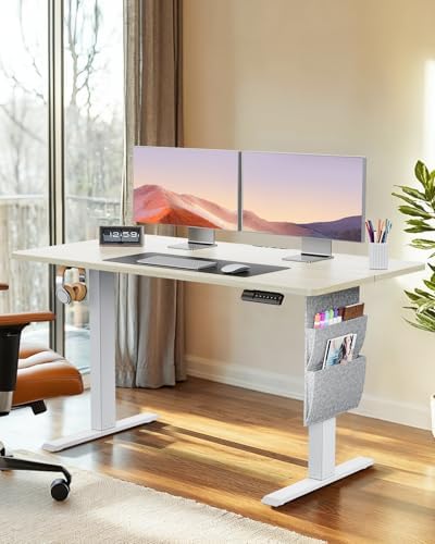  ErGear Escritorio Elevable Eléctrico para Oficina,soporta hasta 80 kg y Altura Ajustable
| ErGear Escritorio Elevable E