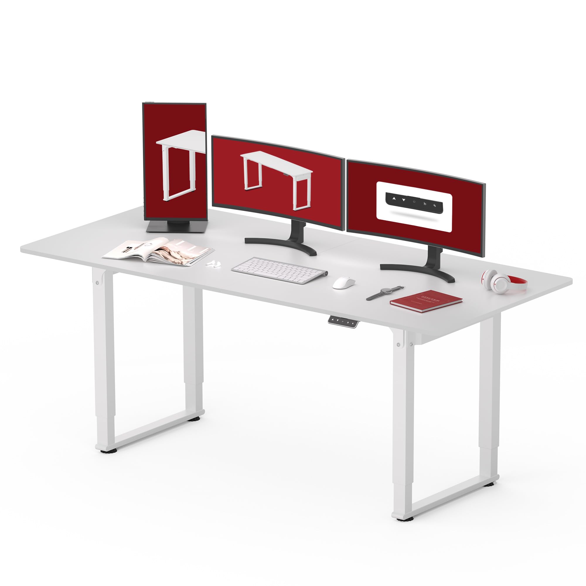  Sanodesk QS2 Escritorio Elevable Eléctrico - Ideal para Oficina y Gaming, Color Blanco
| Sanodesk QS2 Escritorio Elevab